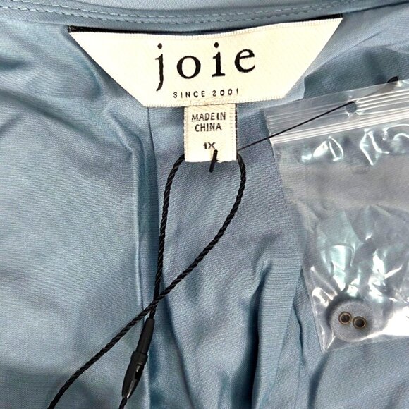 Joie Ashlene Cap Sleeve Wrap Top in Citadel Size 1X 16W Silk Blend NWT - Picture 6 of 7